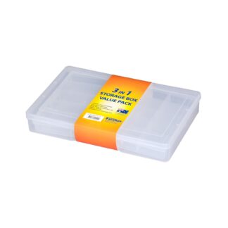 Fischer Storage Box 3-In-1 Compartment Value Pack