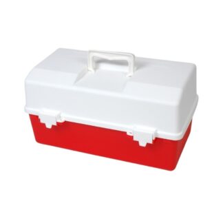 Fischer First Aid Box Medium 2 Tray Cantilever (Red/White)