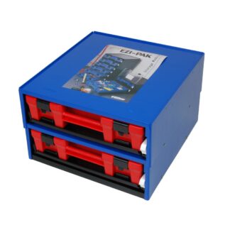 Fischer Ezi-Pak Module & Cases (Red Case X 2 W/ Blue Frame)