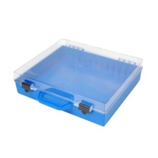 Fischer Ezi-Pak Spare Parts Case W/ Trays W/ Clear Lid (Blue)