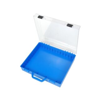 Fischer Ezi-Pak Spare Parts Case No Trays W/ Clear Lid (Blue)