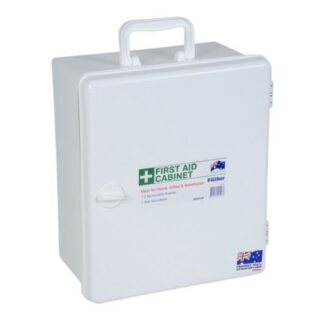 Fischer Medium First Aid Cabinet Lockable (White Door & Base)