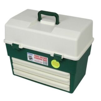 Fischer Fishing Tackle Box 3 Drawer W/ Liftout Tray Lockable