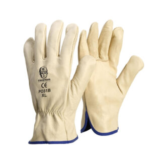 Glove Premium Cowhide Rigger Beige Size Large