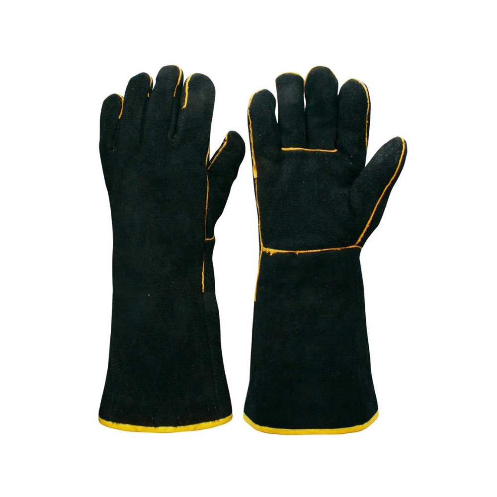 Gauntlet Black Gold Welder One Size Fits All