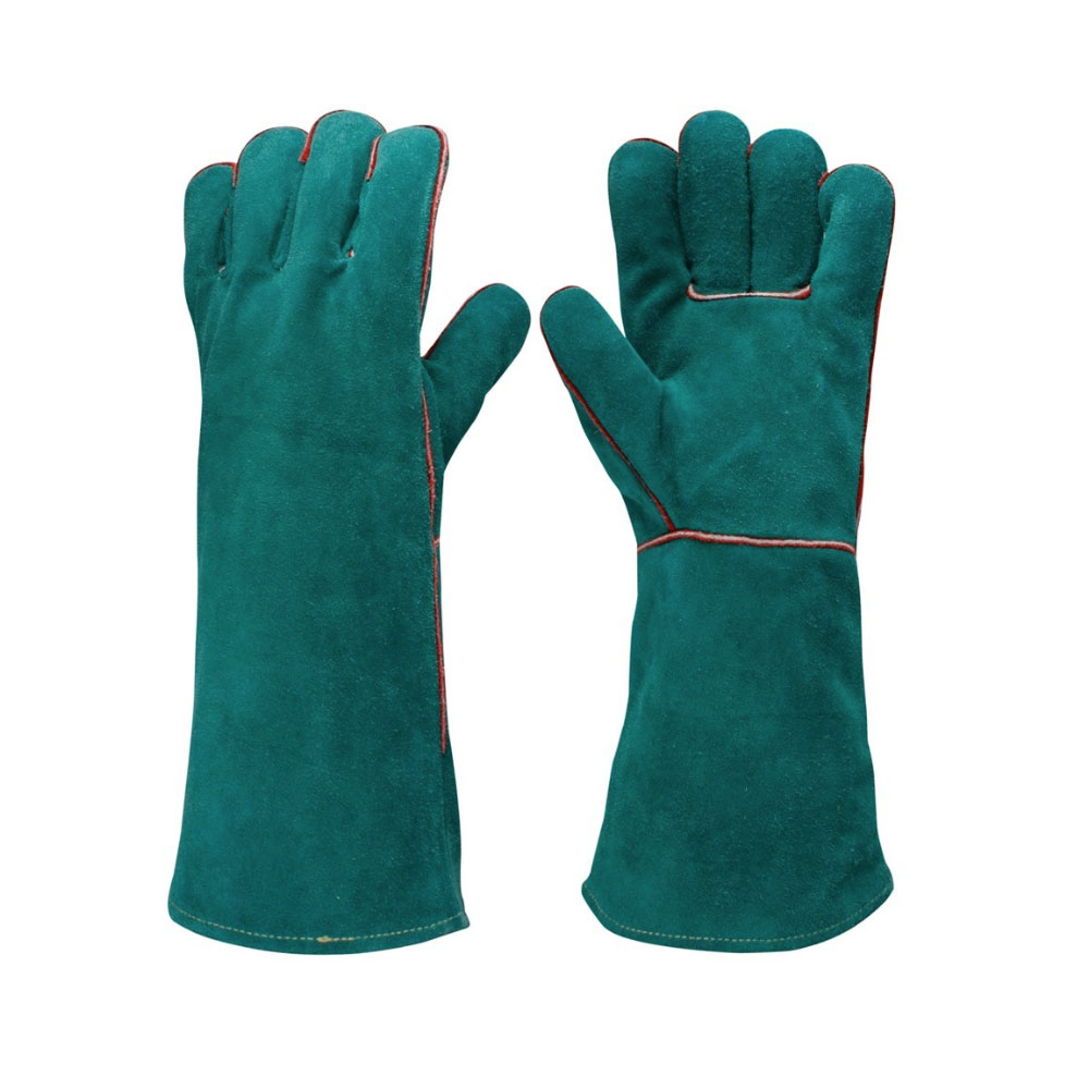 Gauntlet Lefties Welders Green One Size Fits All