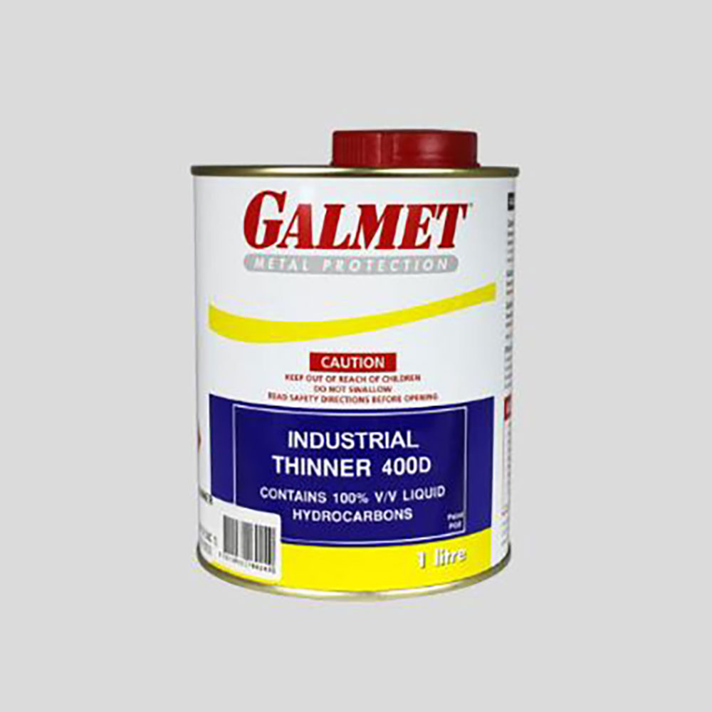 Galmet Clear Industrial Thinner 400d 4L Bolts & Industrial Supplies