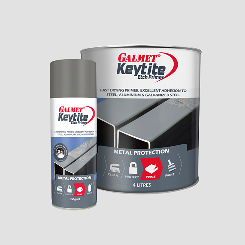 Galmet Grey Colour Keytite Etch Primer 4L
