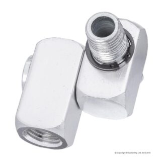 Geiger Air swivel connector 1/4" pt Male x 1/4" pt Female