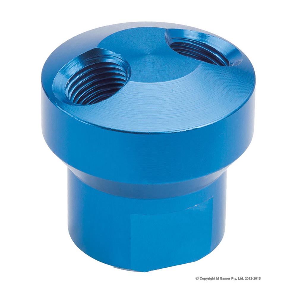 Geiger 2 - way Cluster Manifold - Bare - 1/2" Inlet