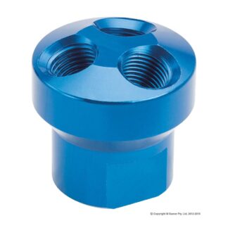 Geiger 3 - way Cluster Manifold - Bare 1/2" Inlet