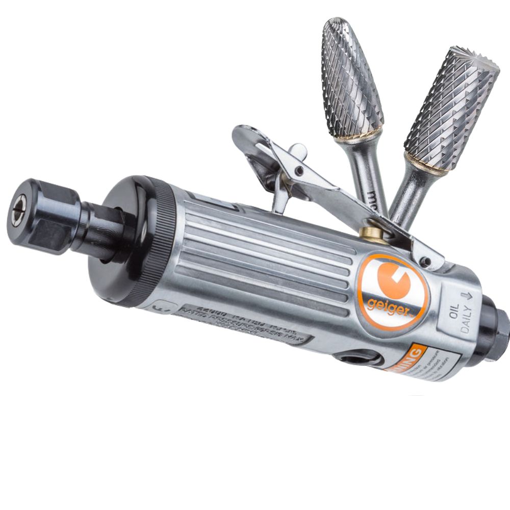 Geiger 1/4" Die Grinder 22000rpm + 2 Carbide Burrs