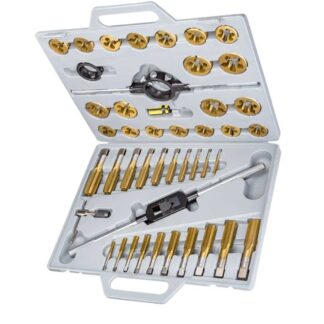 Geiger 45pce Metric TiN Coated Tungsten Tap & Die Set