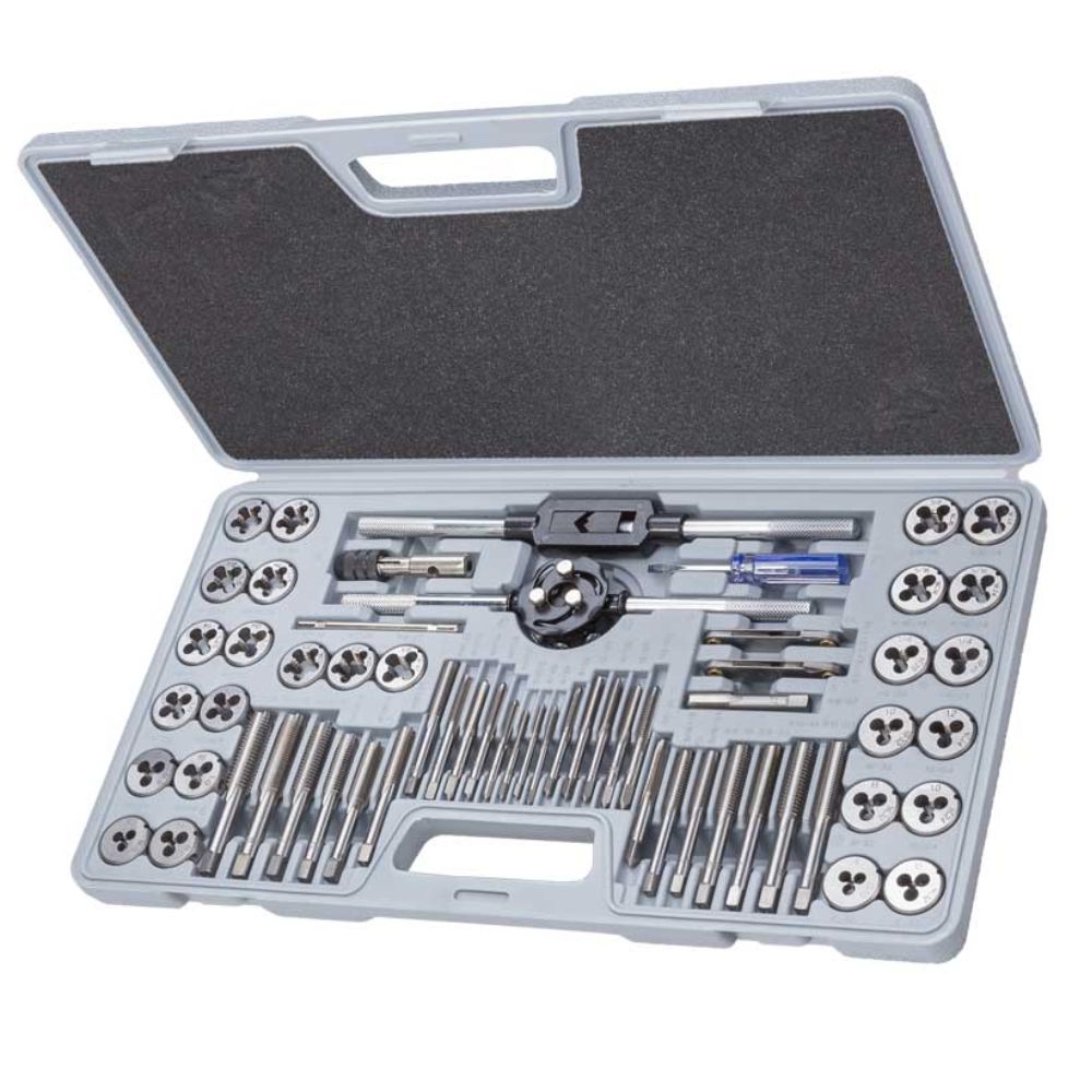 Geiger 60pce Metric/Imperial Tungsten Steel Tap & Die Set