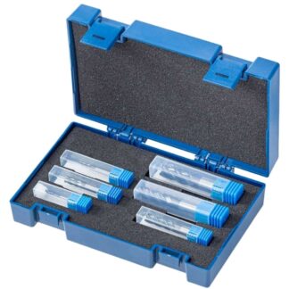 Harlingen 6 Piece Four Flute Solid AlCrN Carbide End Mill Set Micro grain Carbide High Performance Metalworking Tools