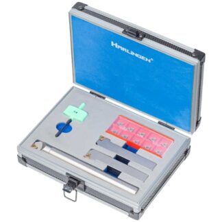 Harlingen 3 Piece Indexable Nickel Plated Positive Rake Lathe Tool Set - 12mm CNC & Manual Lathe Accessories Carbide Insert Holder