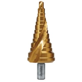 Holemaker Step Drill Spiral Flute, 13 Steps Varied Step Length, 7-40.5MM