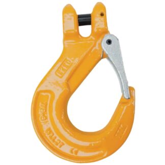 G80 Components, Clevis Sling Hook With Safety Latch, 10mm Chain Size