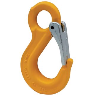 G80 Components, Eye Sling Hook With Safety Latch, 22mm Chain Size