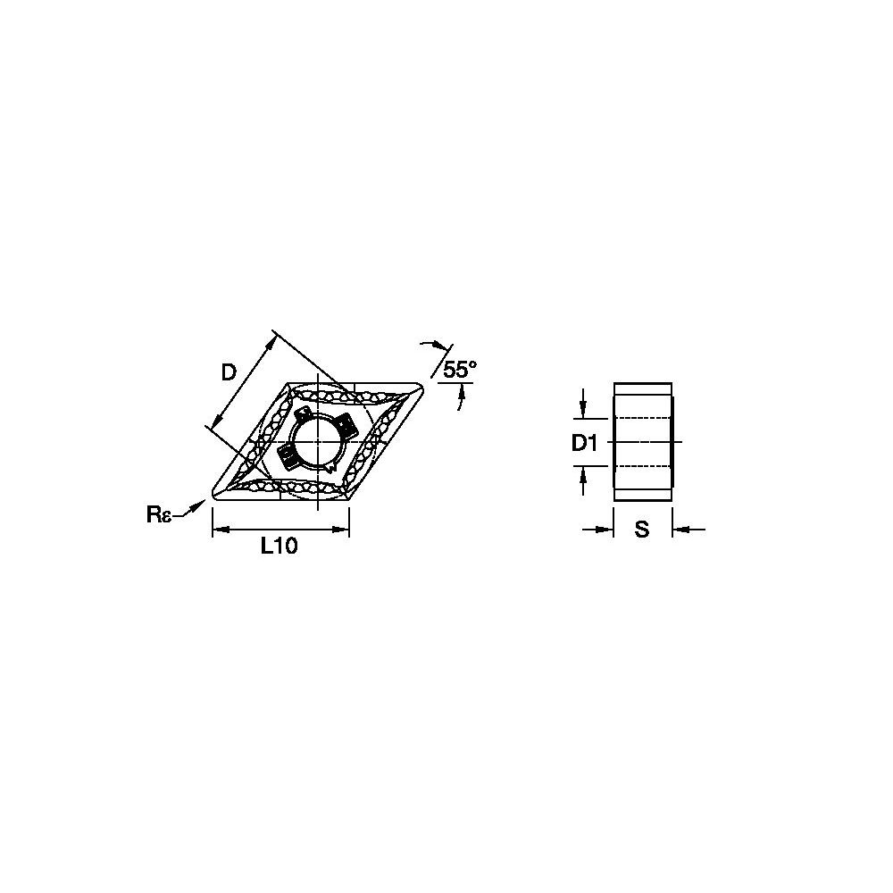 Kennametal • Negative Inserts • DNMG-MS • DNMG150404MS KC5010 - Image 2