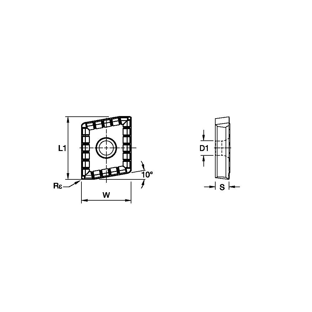 Kennametal • KSEM PLUS™ • Outboard Insert • DFC-MD Geometry • DFC090520D56MD KCMS40 - Image 2