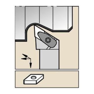 Kennametal DDJNL2020K11KC04 D Clamping Holder W20.0mm L125.0mm