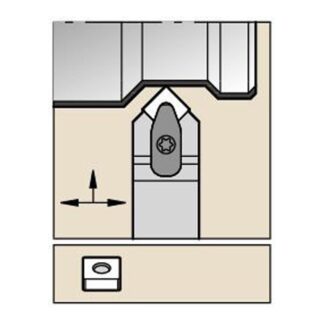 Kennametal DSDNN2525M12KC04 D Clamping Holder W25.0mm L150.0mm