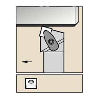 Kennametal DSRNR2525M12KC04 D Clamping Holder W25.0mm L150.0mm
