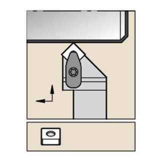 Kennametal DSSNL2525M12KC04 D Clamping Holder W25.0mm L150.0mm