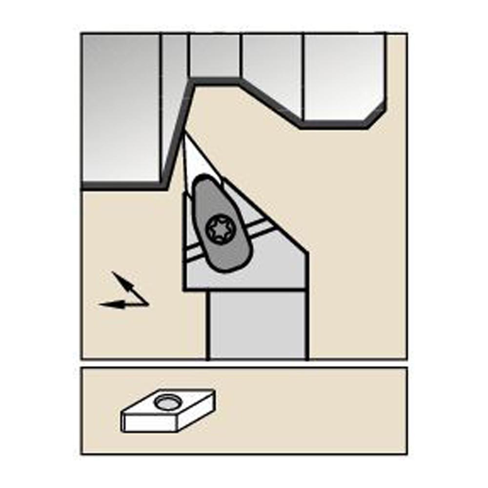 Kennametal DVJNR3225P16KC04 D Clamping Holder W25.0mm L170.0mm