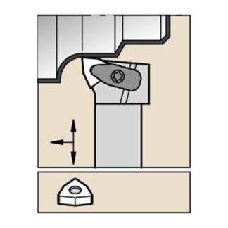 Kennametal DWLNR2525M08KC04 D Clamping Holder W25.0mm L150.0mm