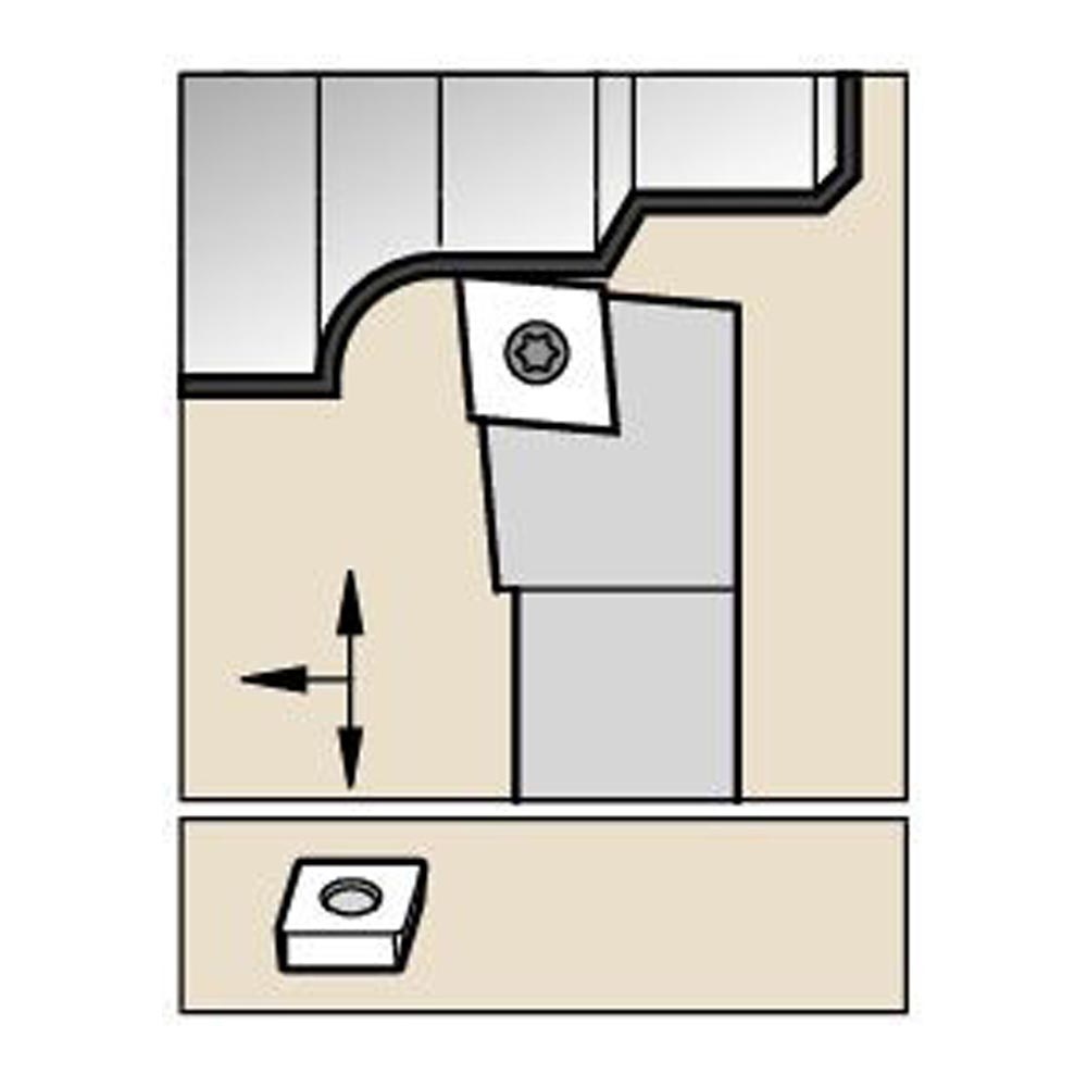Kennametal SCLCR2020K12 S Clamping Holder W20.0mm L125.0mm - Image 2