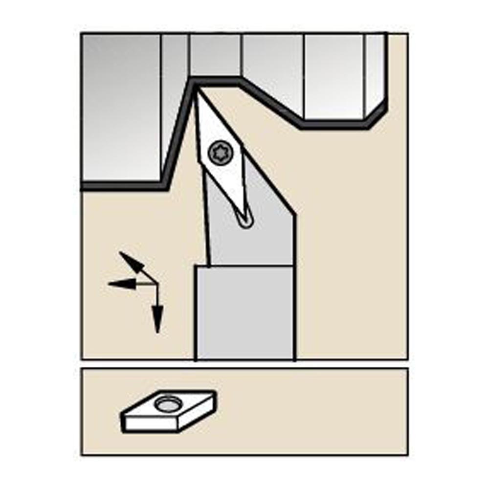 Kennametal SVJBRF1616K16Q S Clamping Holder W16.0mm L125.0mm