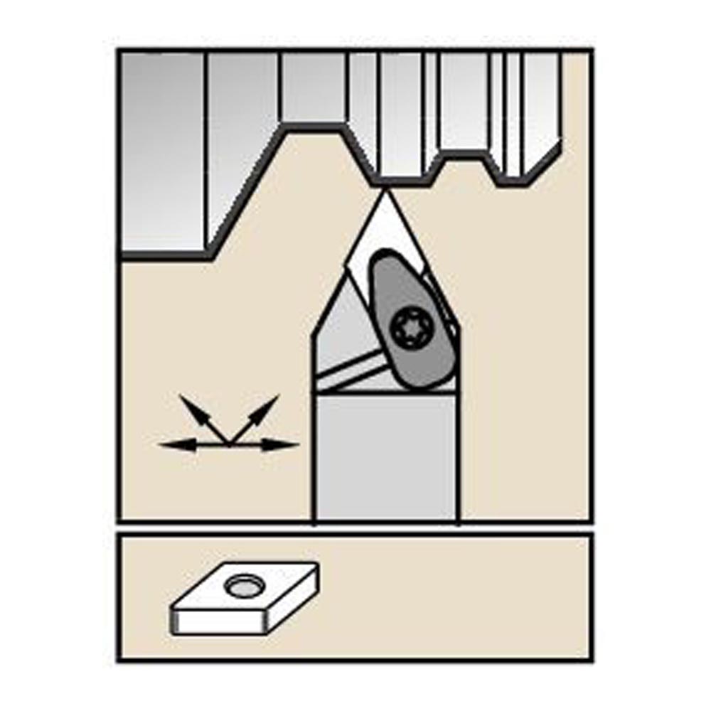 Kennametal DDNNR2020K15KC06 D Clamping Holder W20.0mm L125.0mm