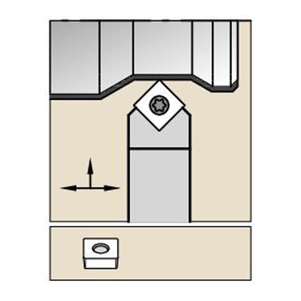 Kennametal SSDCN2020K09 S Clamping Holder W20.0mm L125.0mm