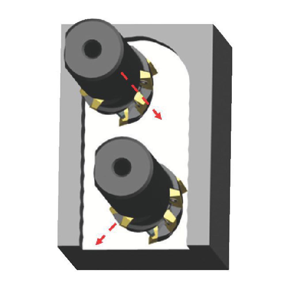 Kennametal M1H50T3R65A22S90ED14C9 Mill 1-14 Helical Shell Mill D = 50 Z = 3 - Image 3
