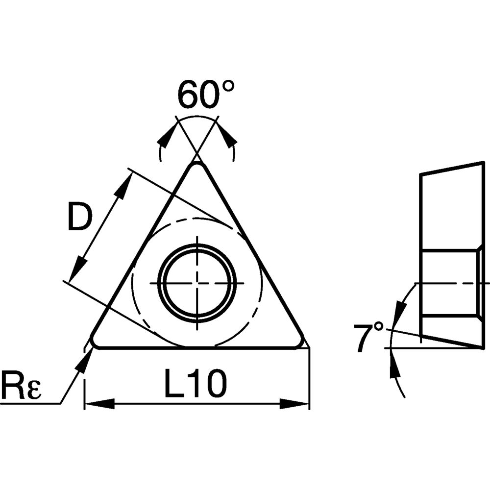 Kennametal • Positive Inserts • TCGT-LF • TCGT110204LF KC5025 - Image 2