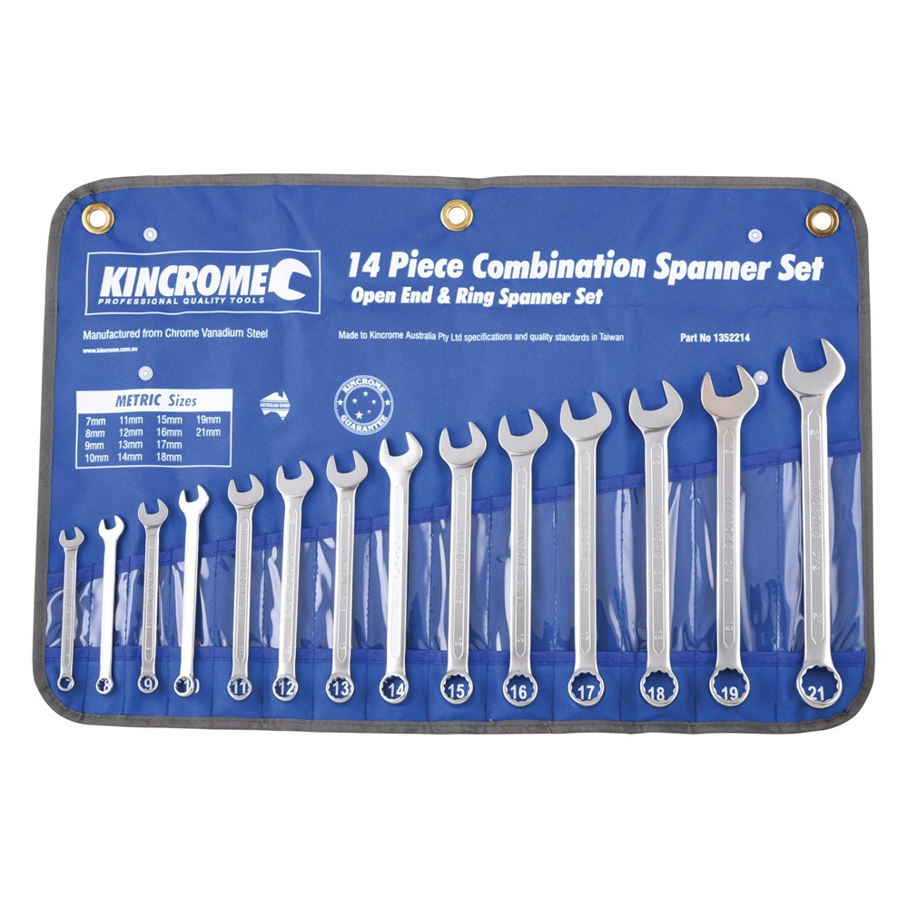 Kincrome Combination Spanner Set 14 Piece