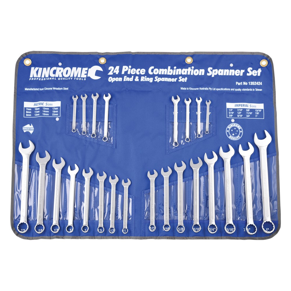 Kincrome Combination Spanner Set 24 Piece