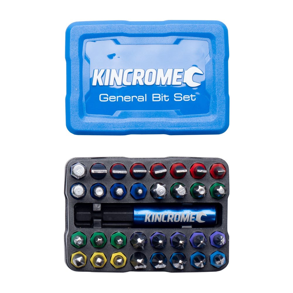 Kincrome General Bit & Holder Set 33 Piece