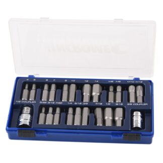 Kincrome Hex & Spline Drive Set 23 Piece 1/2" Drive