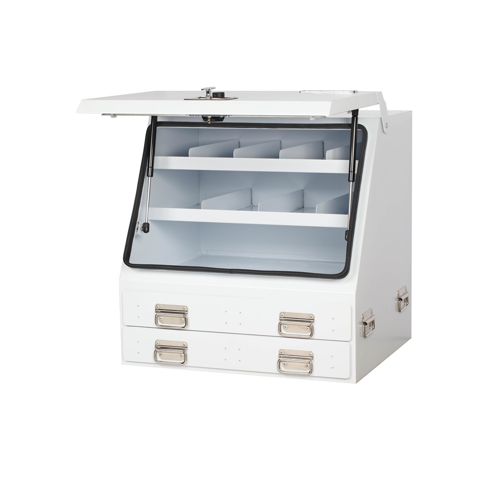 Kincrome Upright Truck Box 2 Drawer White - Image 2