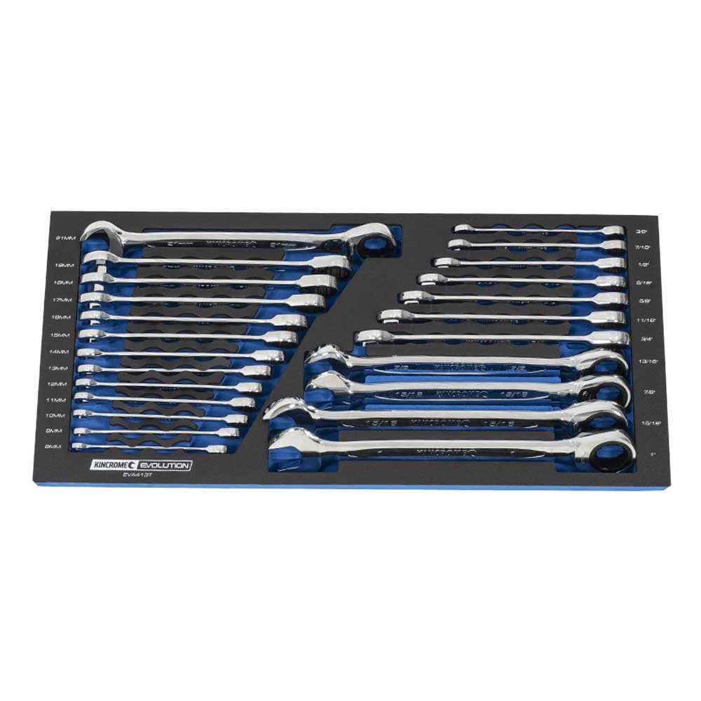 Kincrome EVA Tray Gear Spanners 24 Piece