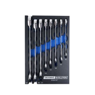 Kincrome EVA Tray Metric Single Way Gear Spanner 8 Piece