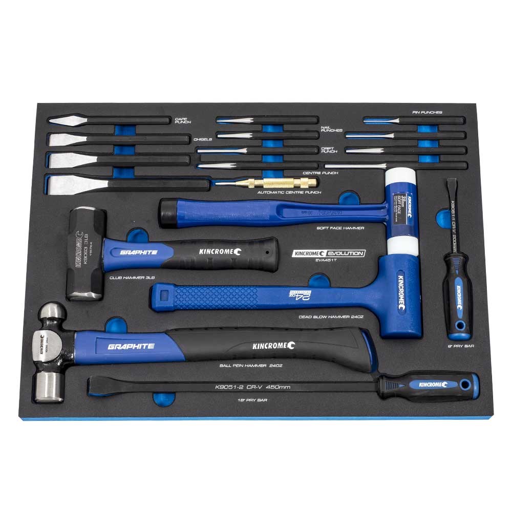 Kincrome EVA Tray Striking & Prying 19 Piece