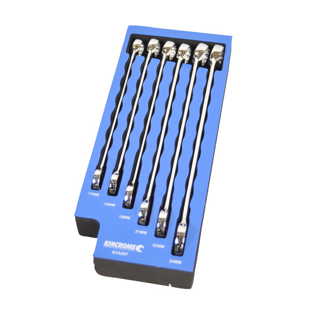 Kincrome EVA Tray Combination Spanners 6 Piece
