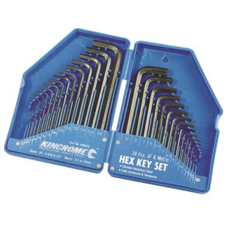 Kincrome Hex Key Wrench Set 30 Piece Imperial & Metric
