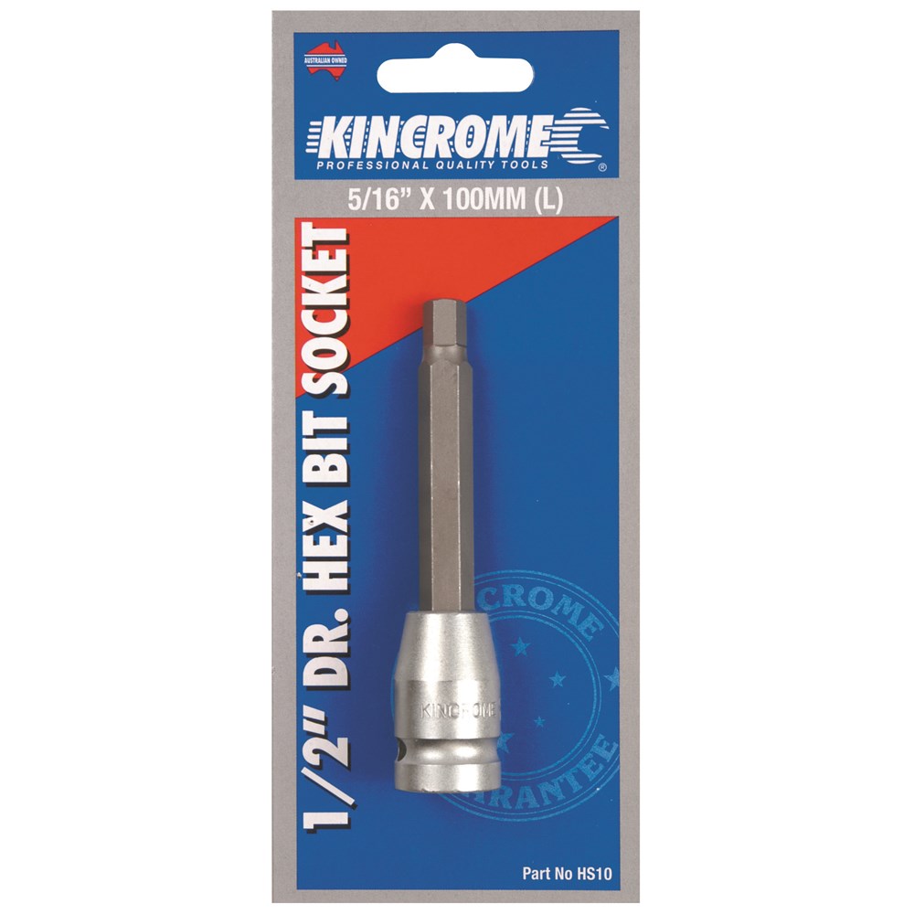 Kincrome Hex Bit Socket 5/16" 1/2" Drive - Image 2