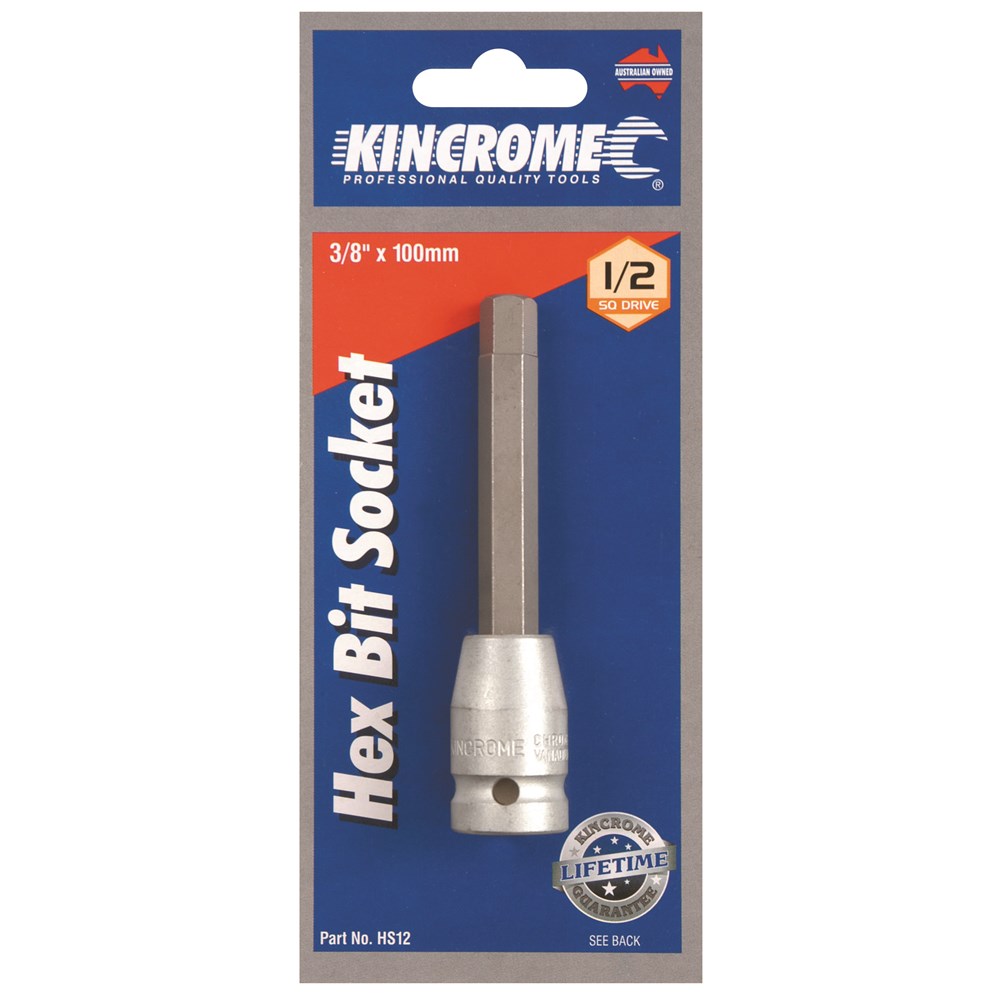 Kincrome Hex Bit Socket 3/8" 1/2" Drive - Image 2
