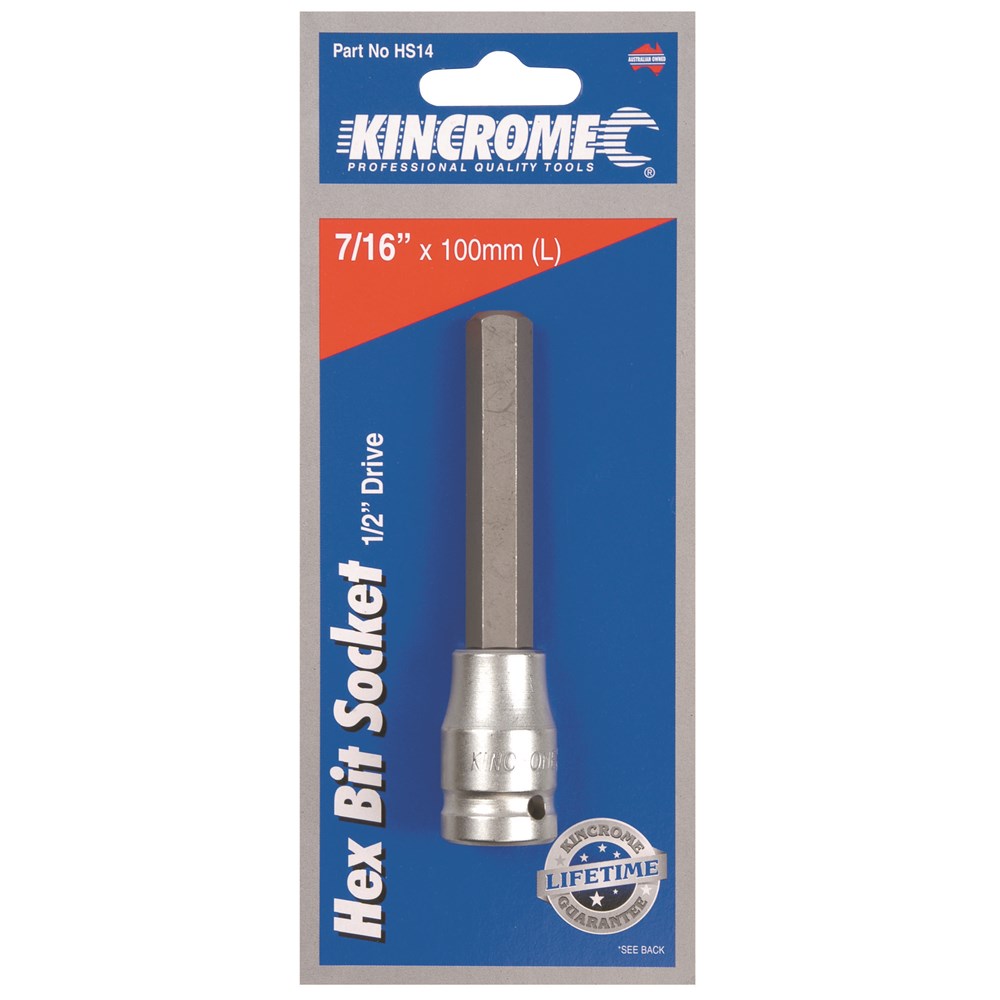 Kincrome Hex Bit Socket 7/16" 1/2" Drive - Image 2